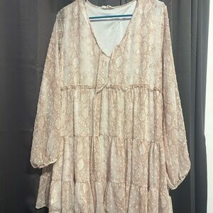 Altard State long sleeve baby doll dress